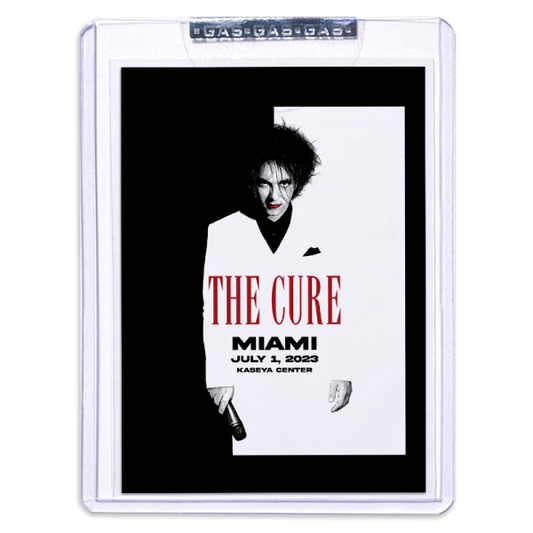 GAS The Cure July 1, 2023, Miami, FL Trading Card Illustrated by Yvan Quinet
