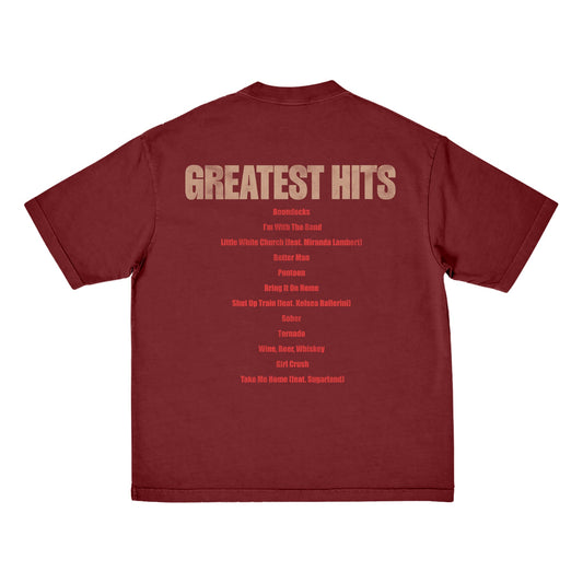 GREATEST HITS TRACK LIST T-SHIRT