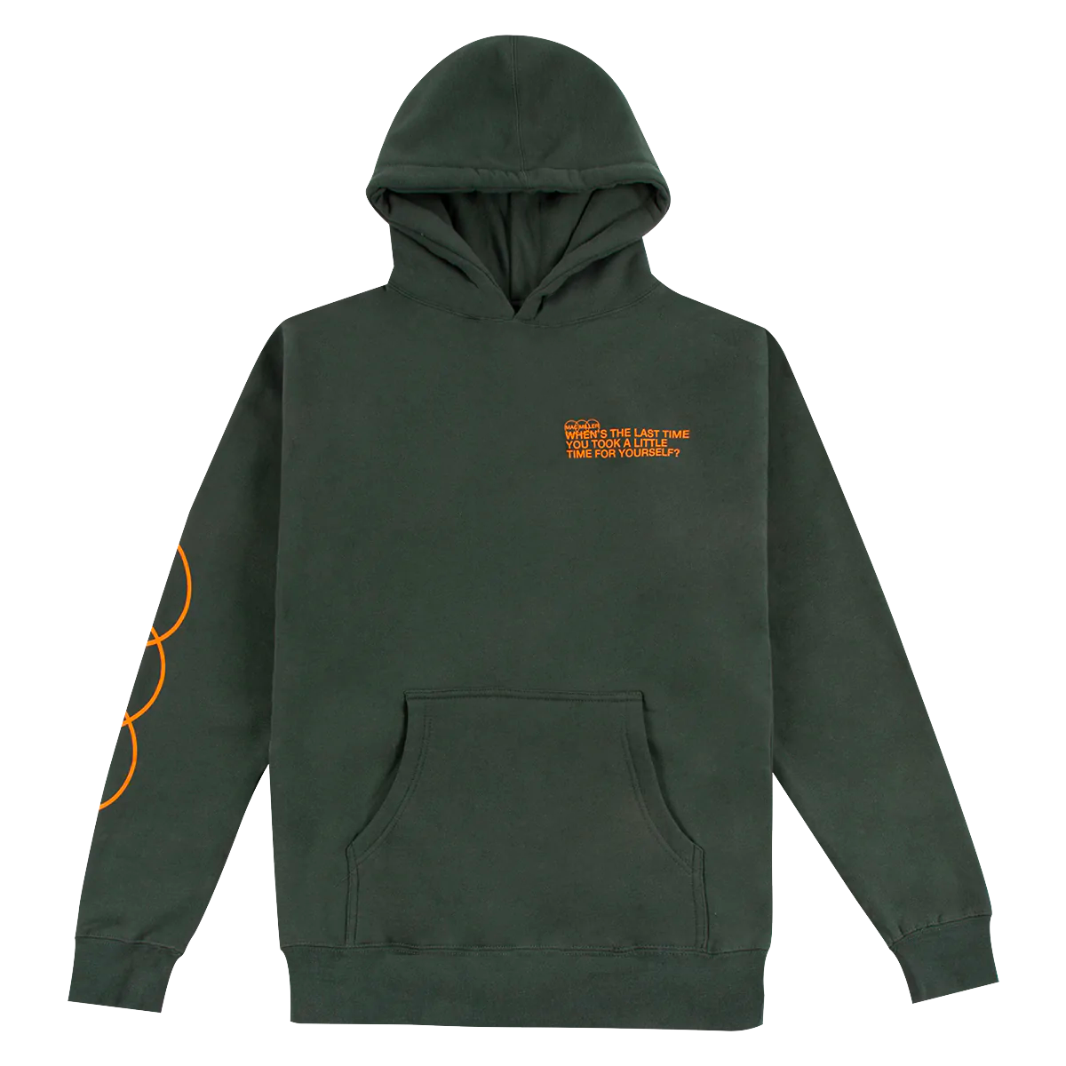 TAKE A LITTLE TIME HEAVYWEIGHT GREEN HOODIE