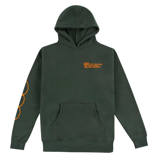 TAKE A LITTLE TIME HEAVYWEIGHT GREEN HOODIE