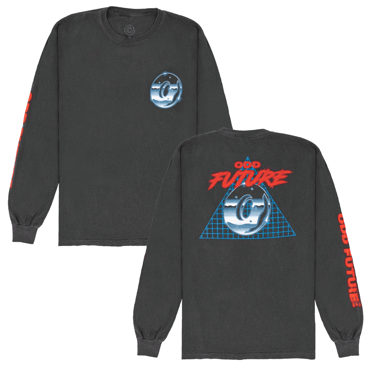 Futuristic O Long Sleeve - Dark Grey-Odd Future