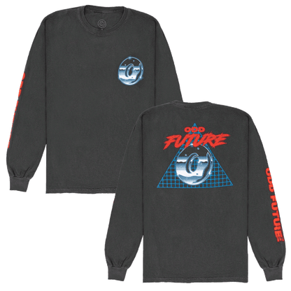Futuristic O Long Sleeve - Dark Grey-Odd Future