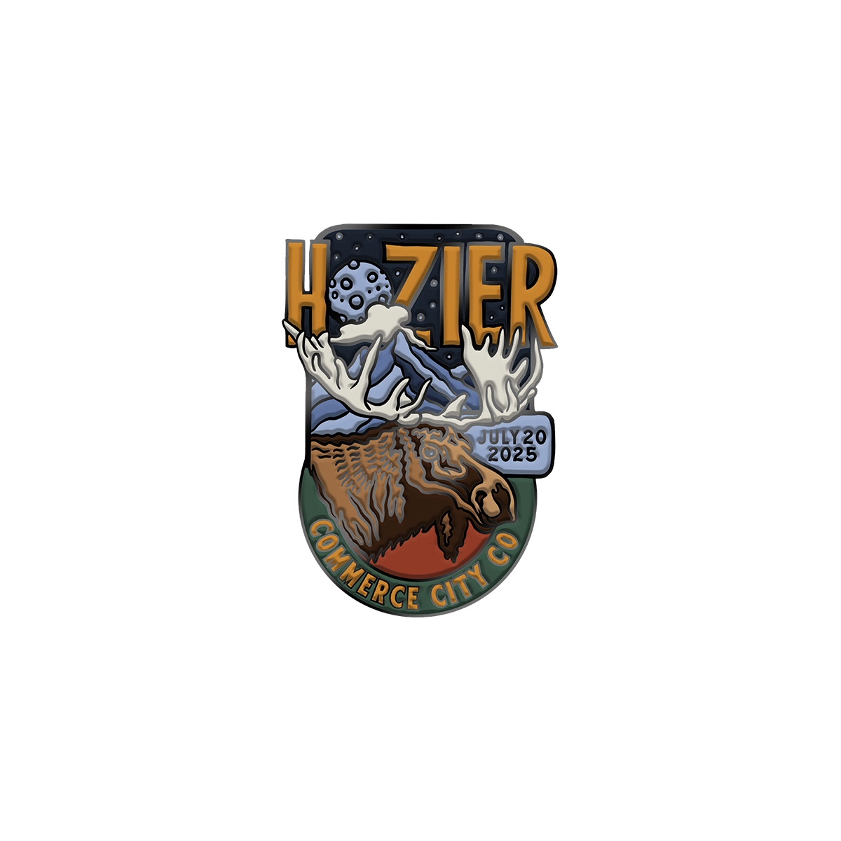 Commerce City July 20 Show Pin