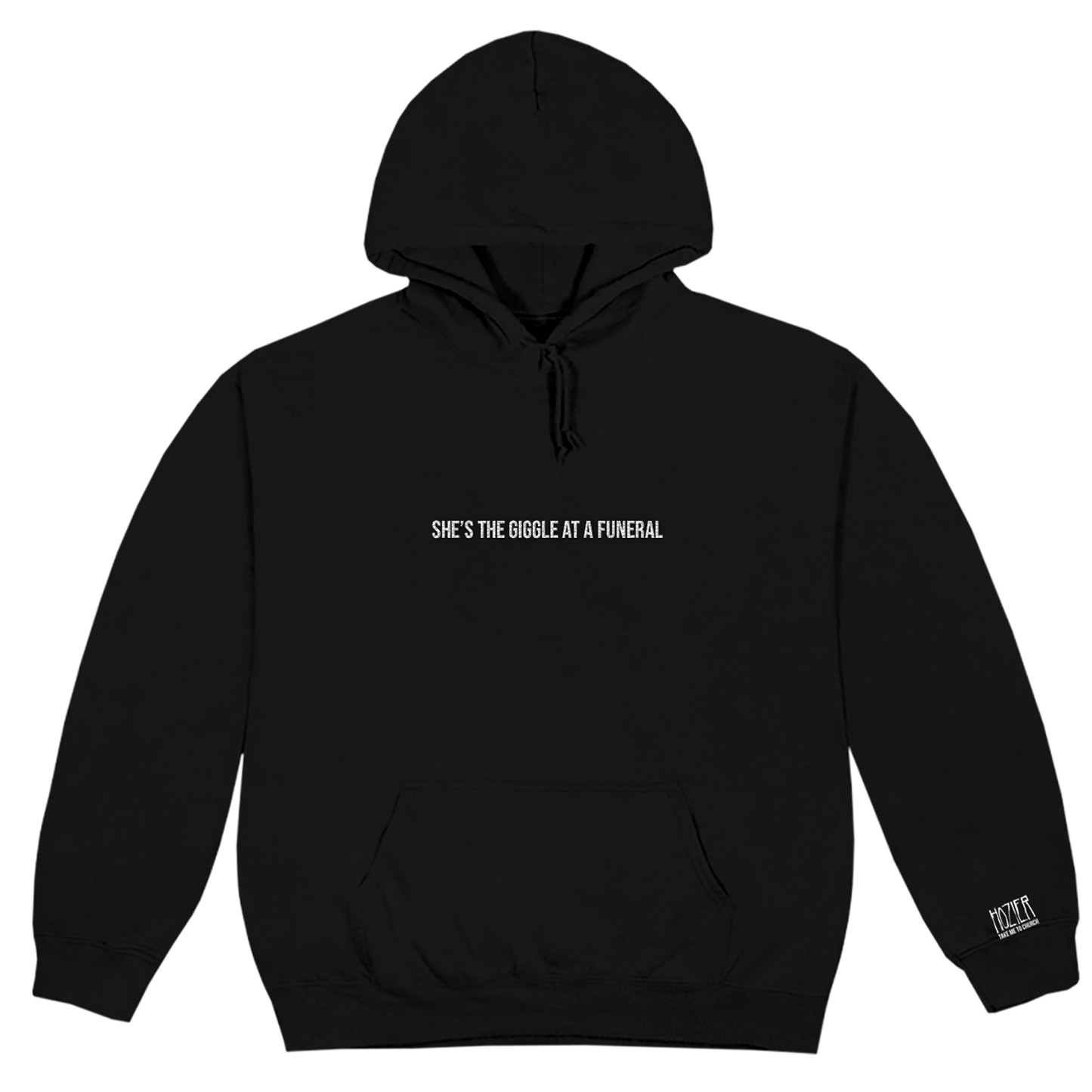 She's The Giggle At A Funeral Black Hoodie