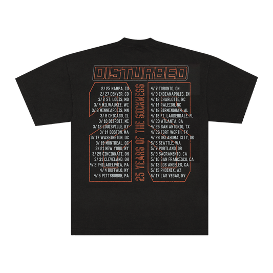 The Sickness Chains 25 Tour T-Shirt
