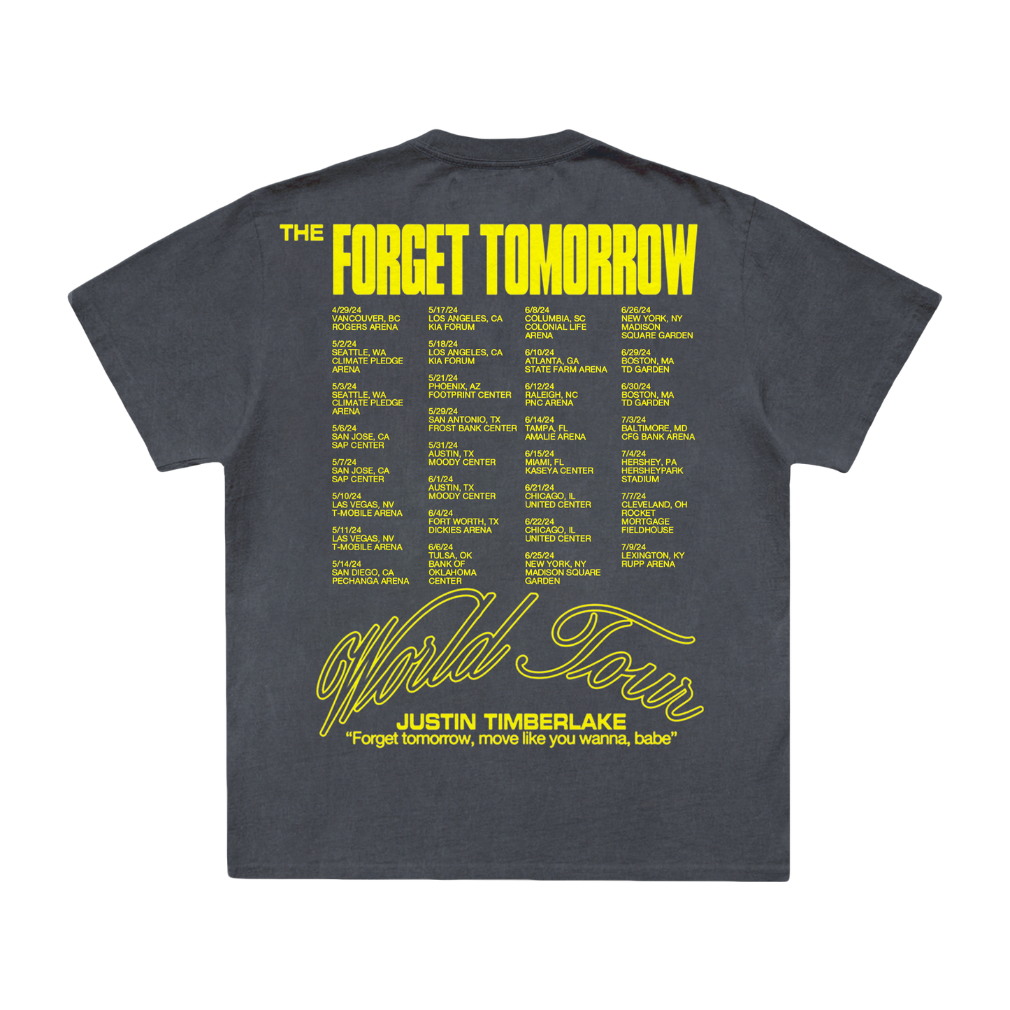 Shadow Black Tour Tee