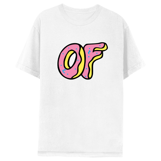 Donut Large Logo T-shirt - White-Odd Future