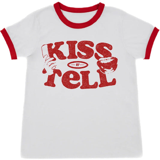 Kiss n Tell Ringer Tee