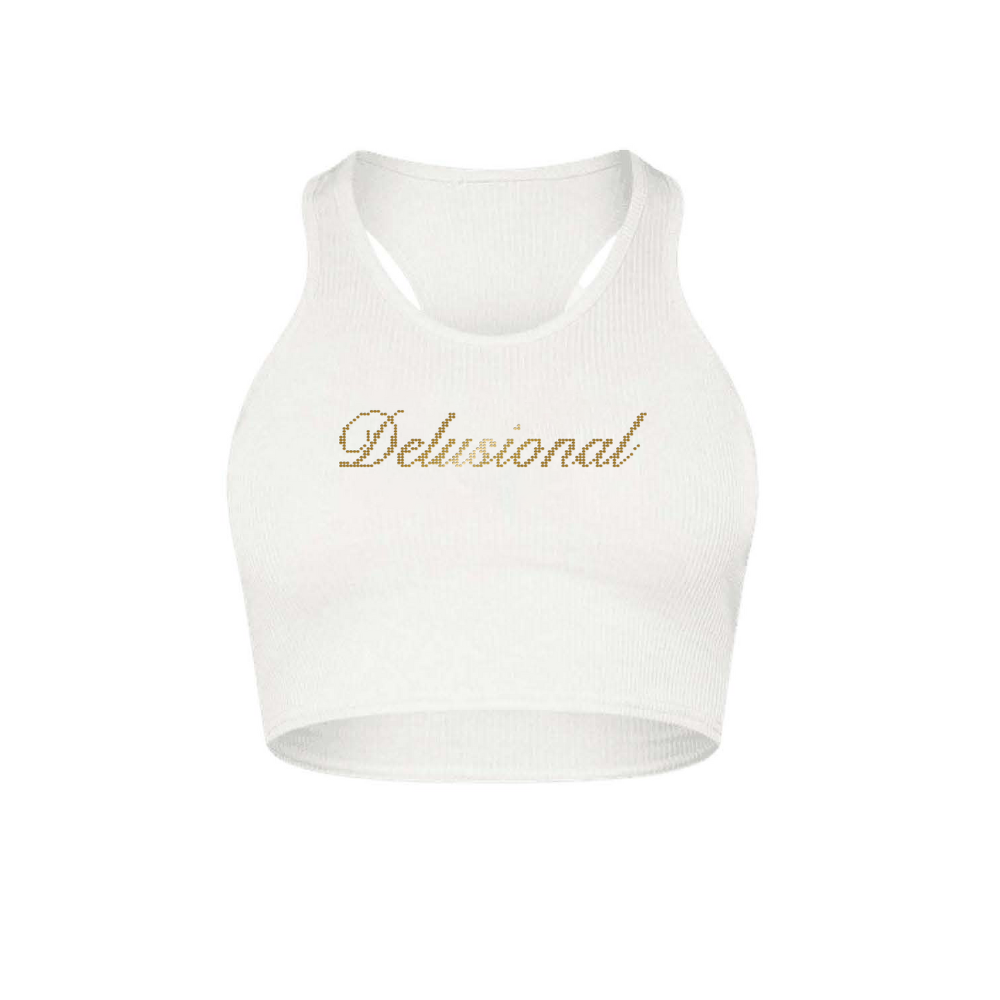 DELUSIONAL Crop Tank Top
