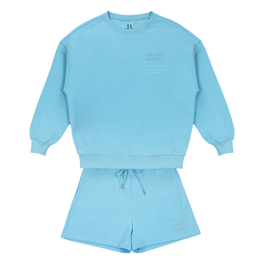 Hello Short Set - Blue