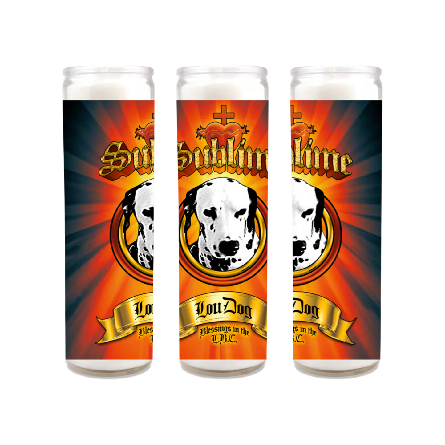 Lou Dog Prayer Candle