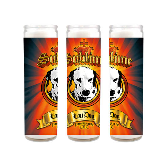 Lou Dog Prayer Candle