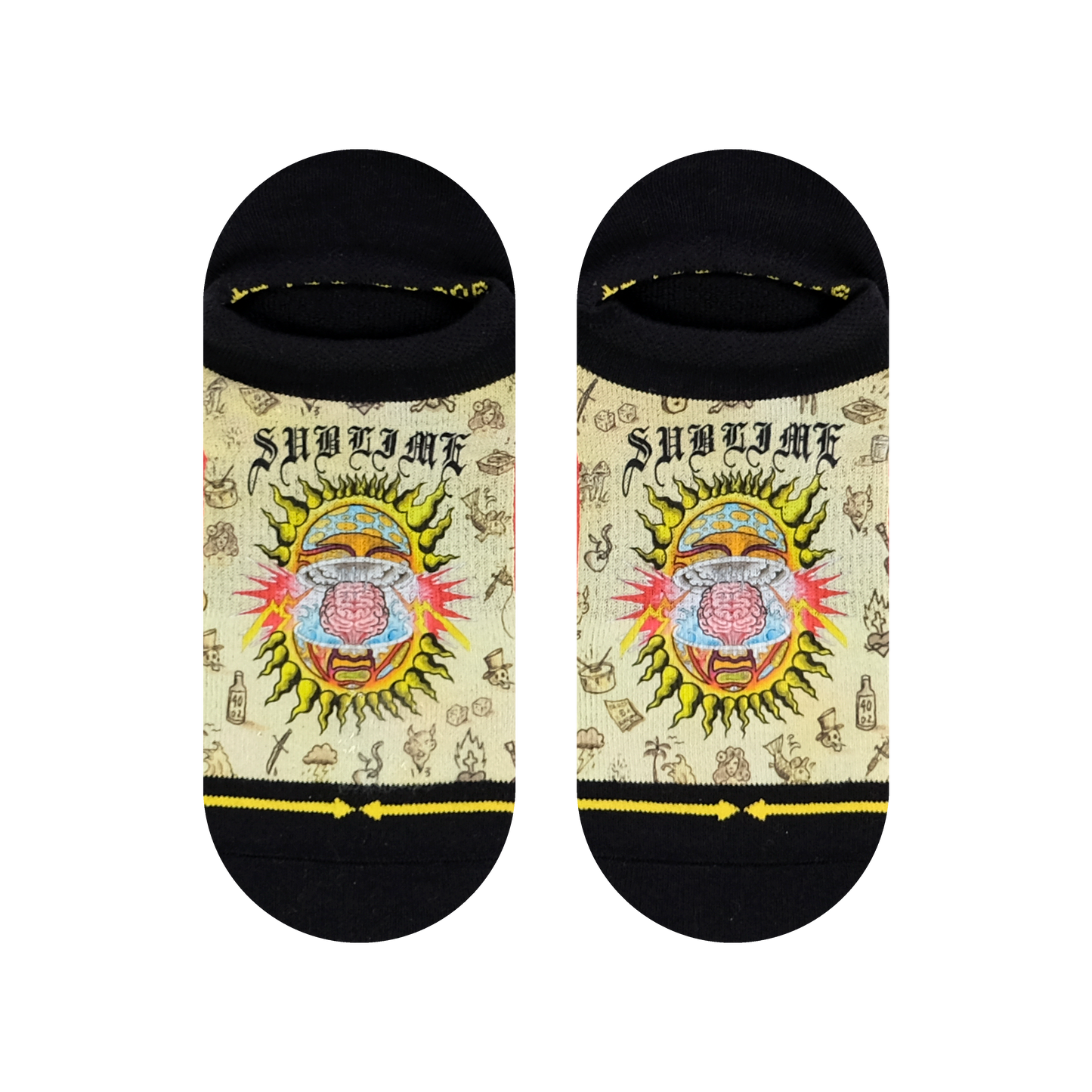 Mind Blown Sun No Show Socks