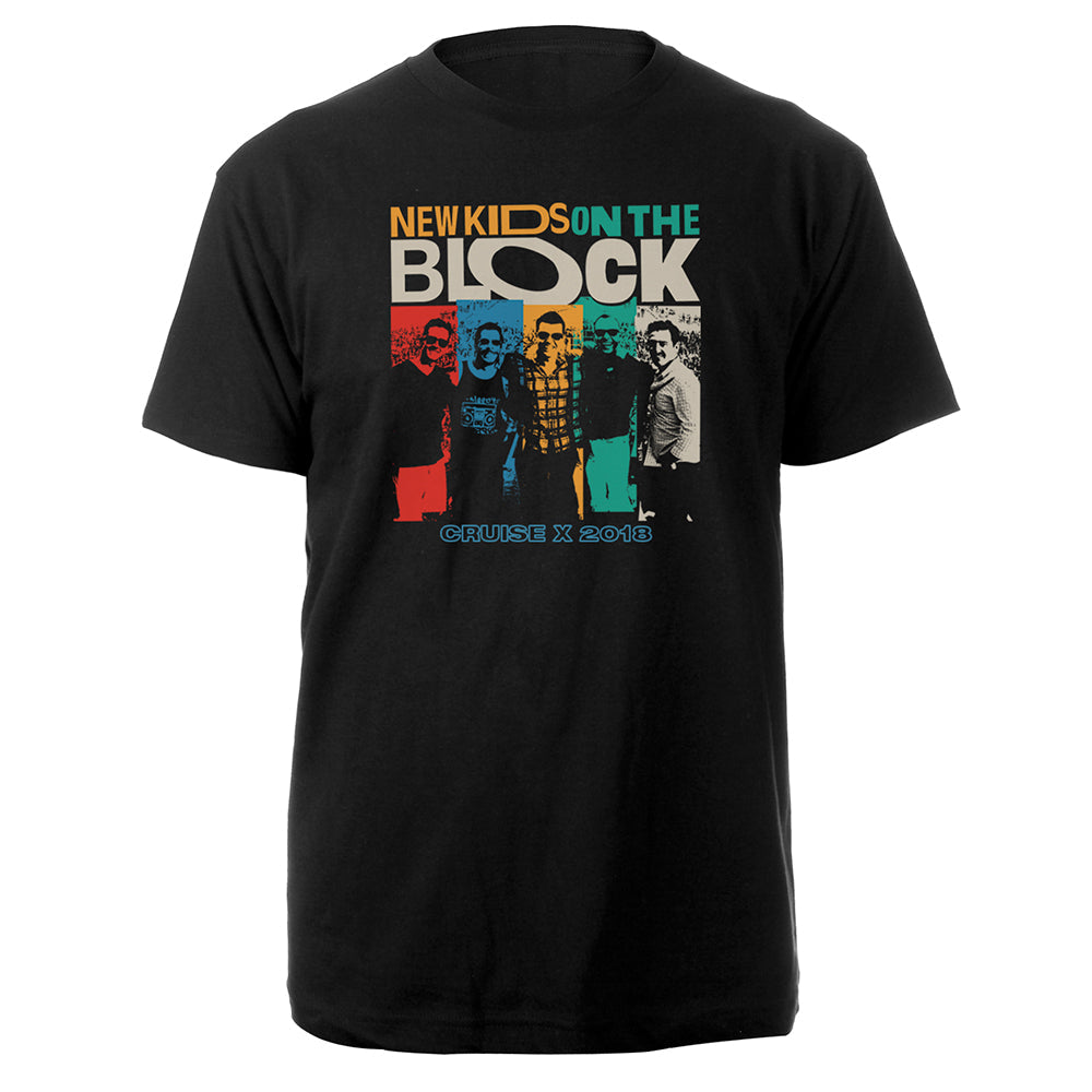 NKOTB Cruise X color block photo tee-New Kids on the Block