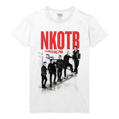 NKOTB Staircase photo Tee-New Kids on the Block