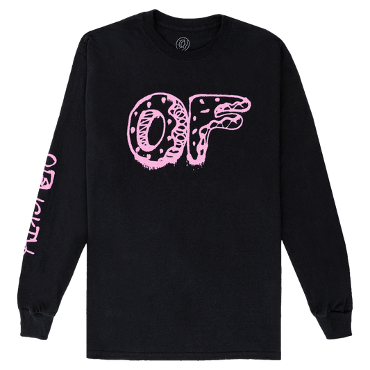 OF Graffiti Long Sleeve - Black-Odd Future
