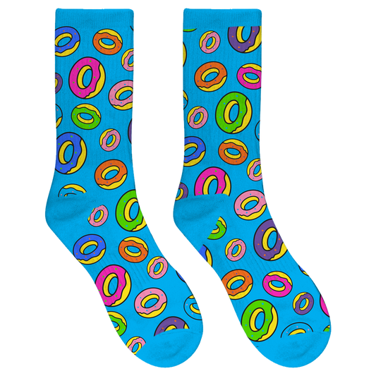 Allover Donut Socks - Blue/Multi-Odd Future