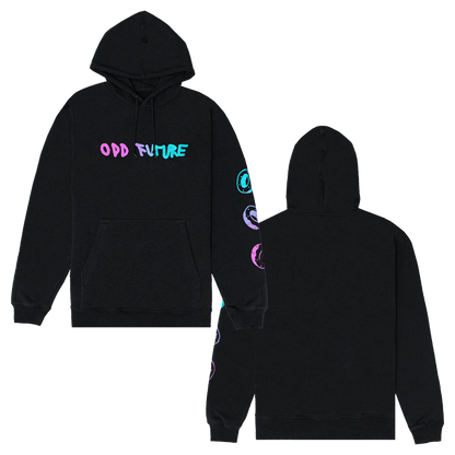 Scribble Pullover Hoodie - Black-Odd Future
