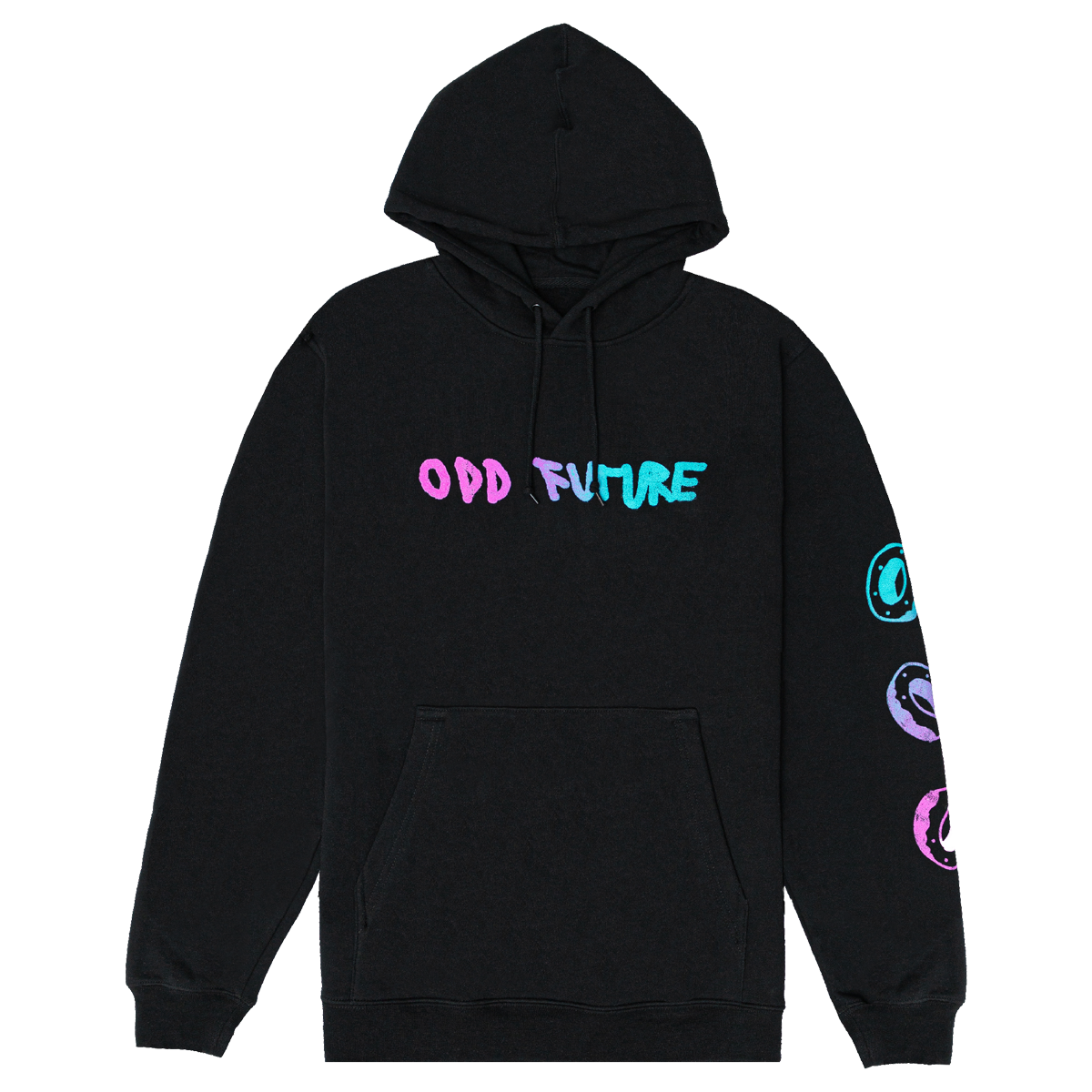 Scribble Pullover Hoodie - Black-Odd Future