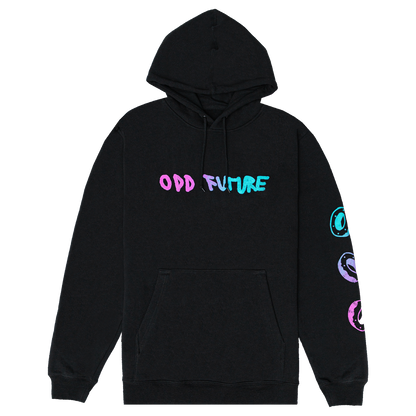 Scribble Pullover Hoodie - Black-Odd Future