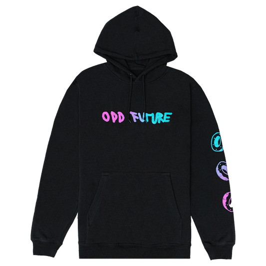 Scribble Pullover Hoodie - Black-Odd Future