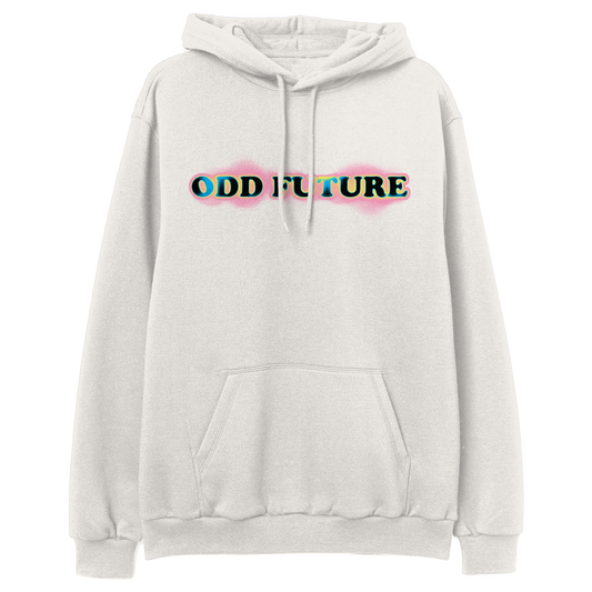 Spray Paint Stencil Pullover Hoodie - Bone-Odd Future