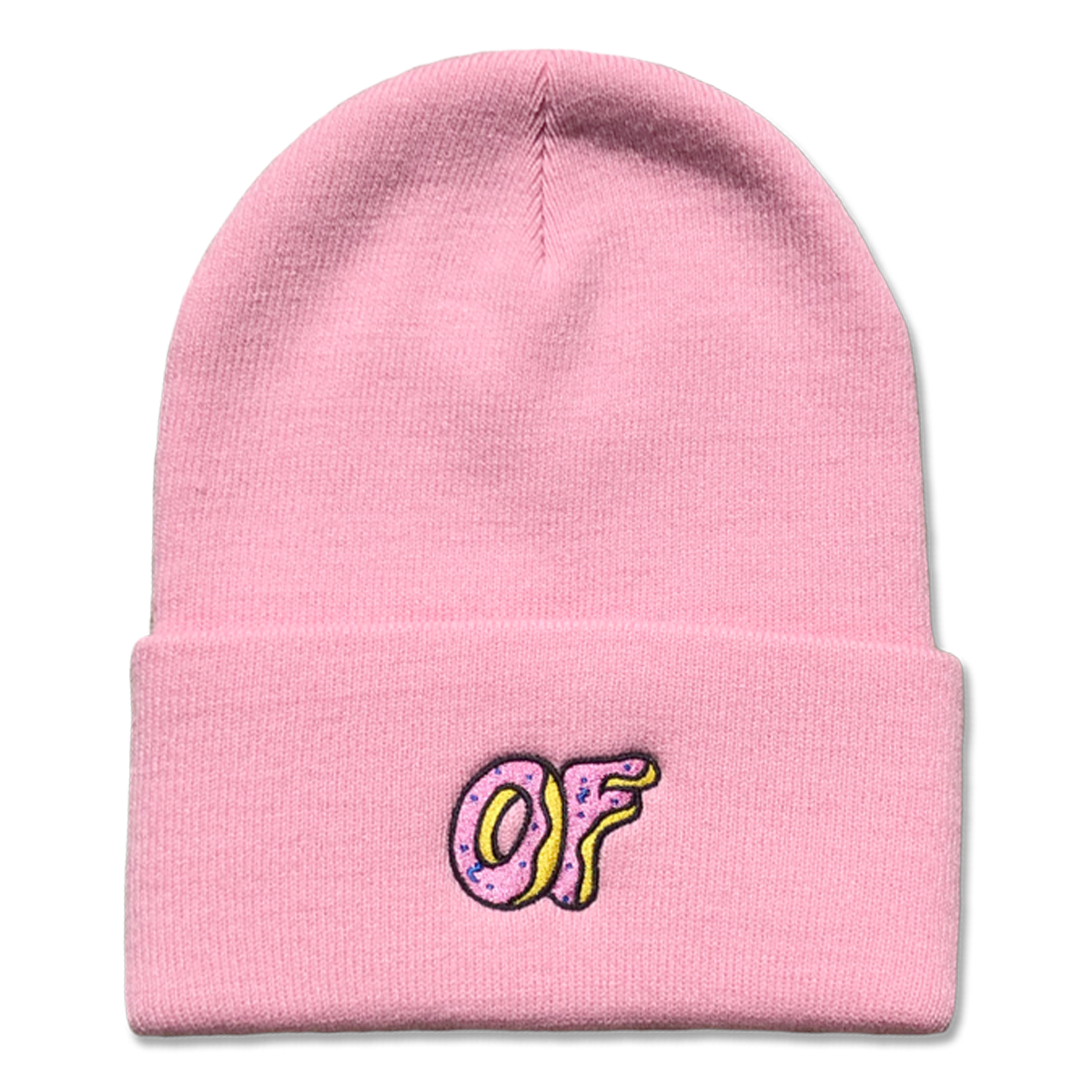 OF Classic Logo Cuff Beanie - Pink-Odd Future
