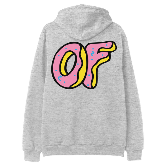 OF Classic Logo Pullover Hoodie - Heather Grey-Odd Future