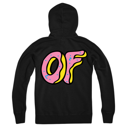 OF Classic Logo Zip Hoodie - Black-Odd Future