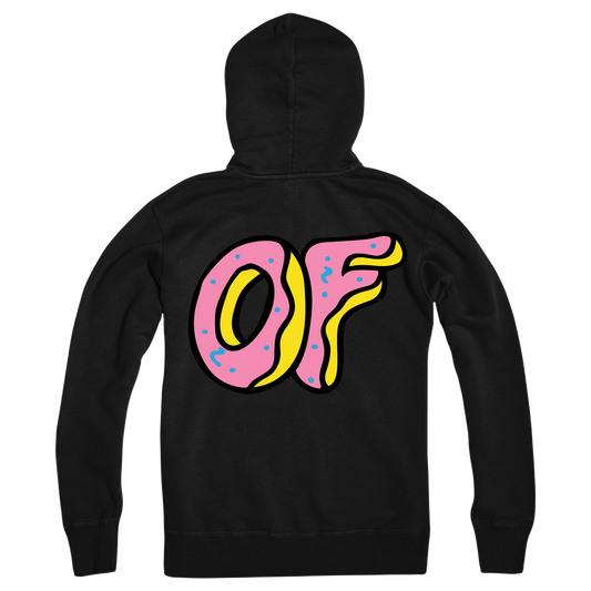 OF Classic Logo Zip Hoodie - Black-Odd Future
