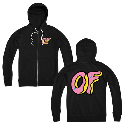 OF Classic Logo Zip Hoodie - Black-Odd Future