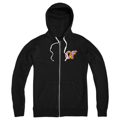 OF Classic Logo Zip Hoodie - Black-Odd Future