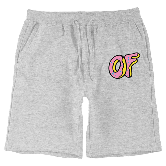 OF Classic Logo Fleece Shorts - Heather Grey-Odd Future