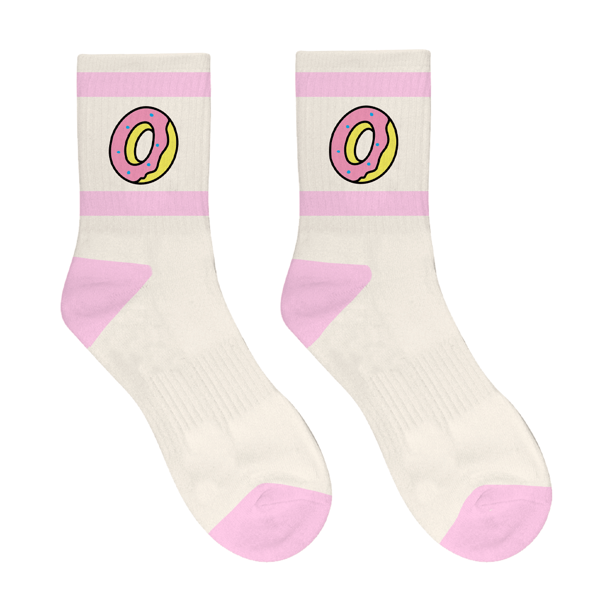 Donut O Socks - Cream/Pink-Odd Future
