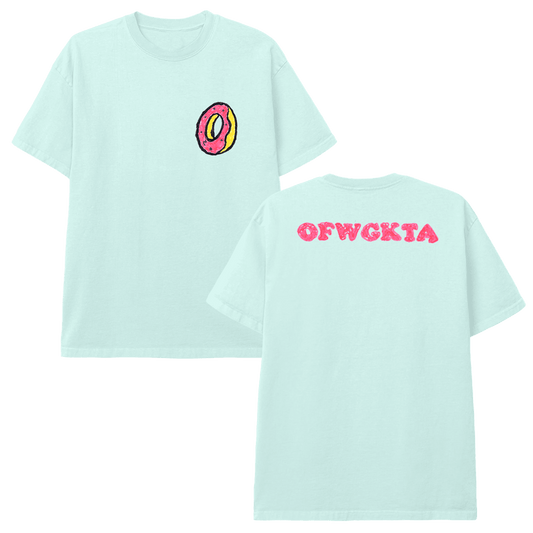 Donut Sketch T-shirt - Celadon-Odd Future