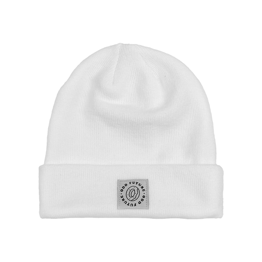 DONUT PATCH WHITE CUFF BEANIE-Odd Future