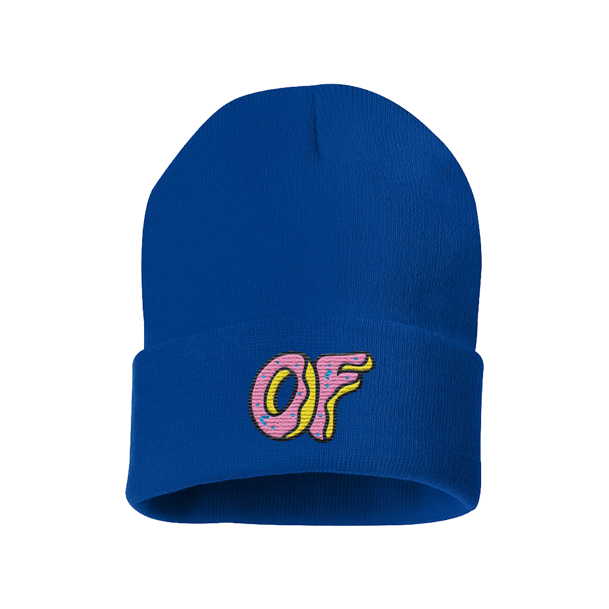 Classic Logo Foldover Beanie - Blue-Odd Future