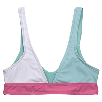 Vintage Sport Bikini Top - Pink/White/Blue-Odd Future
