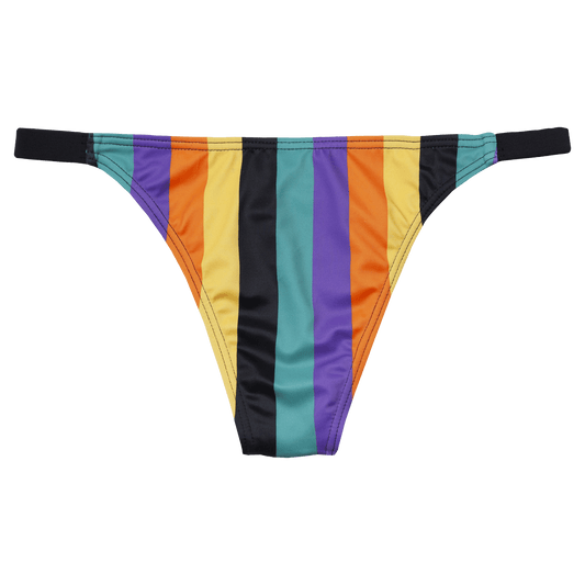 Striped Bikini Bottom - Black/ Multi-Odd Future