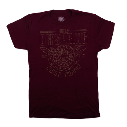 Wings Fall Tee - Maroon