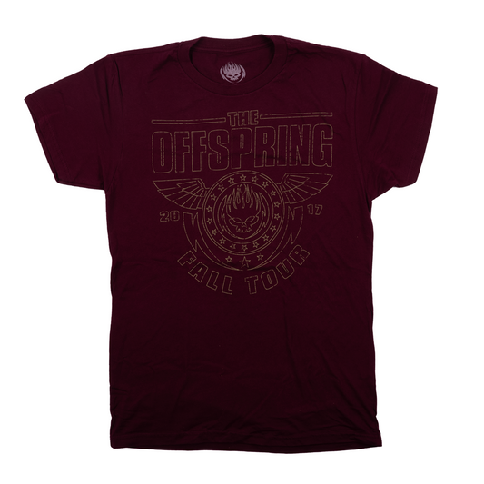 Wings Fall Tee - Maroon