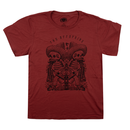 Mirror Skeleton Tee - Orange