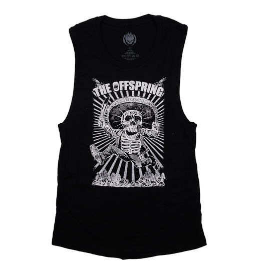 Skeleton Pirate Tank - Black
