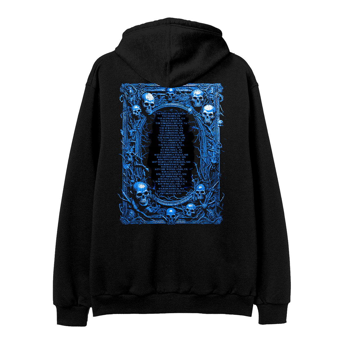 Sitting Skeleton 2025 Tour Hoodie