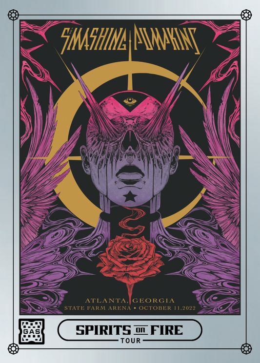 The Smashing Pumpkins Atlanta October 11, 2022 Exclusive GAS Trading Card