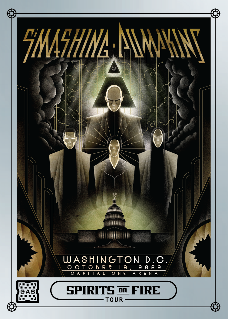 The Smashing Pumpkins Washington, DC October 18, 2022 Exclusive GAS Trading Card