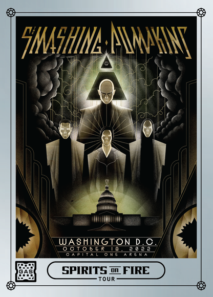 The Smashing Pumpkins Washington, DC October 18, 2022 Exclusive GAS Trading Card