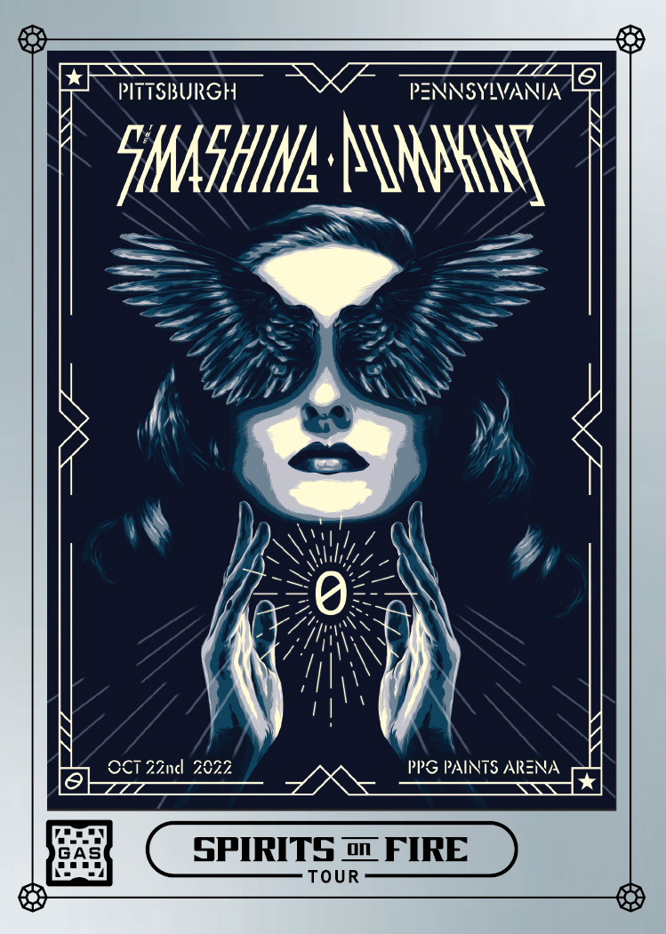 The Smashing Pumpkins Pittsburg October 22, 2022 Exclusive GAS Trading Card