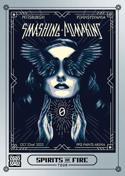 The Smashing Pumpkins Pittsburg October 22, 2022 Exclusive GAS Trading Card