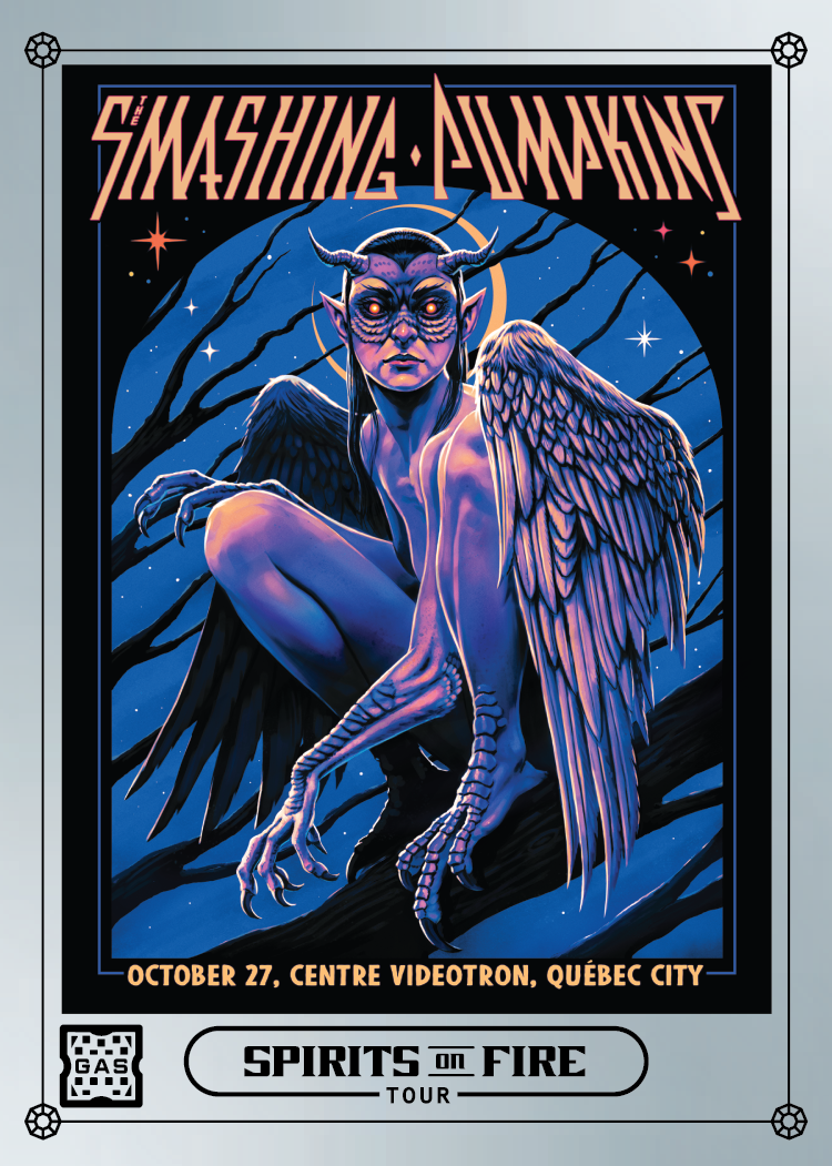 The Smashing Pumpkins Quebec City October 27, 2022 Exclusive GAS Trading Card